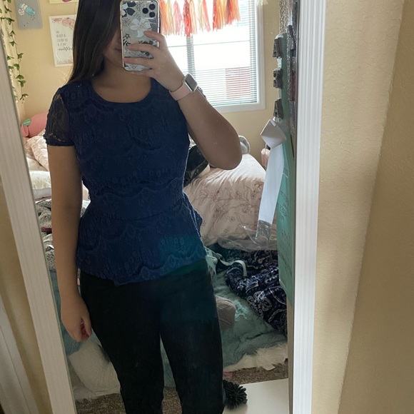 forever 21 Contemporary peplum top - Picture 3 of 4